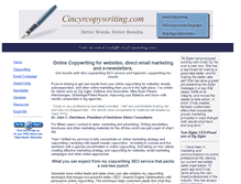 Tablet Screenshot of cincyrcopywriting.com